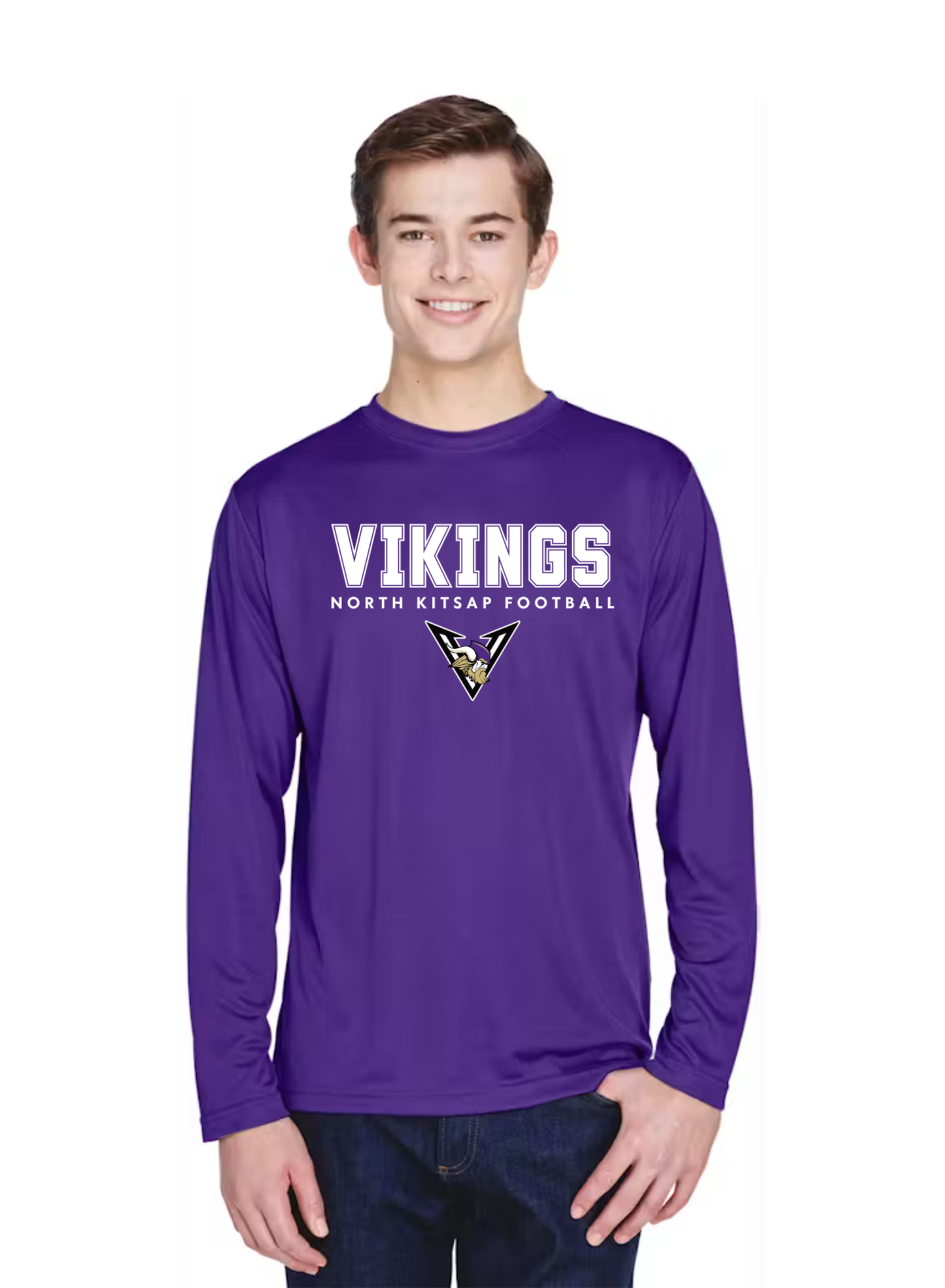 Vikings Football - Performance Long Sleeve - Mens