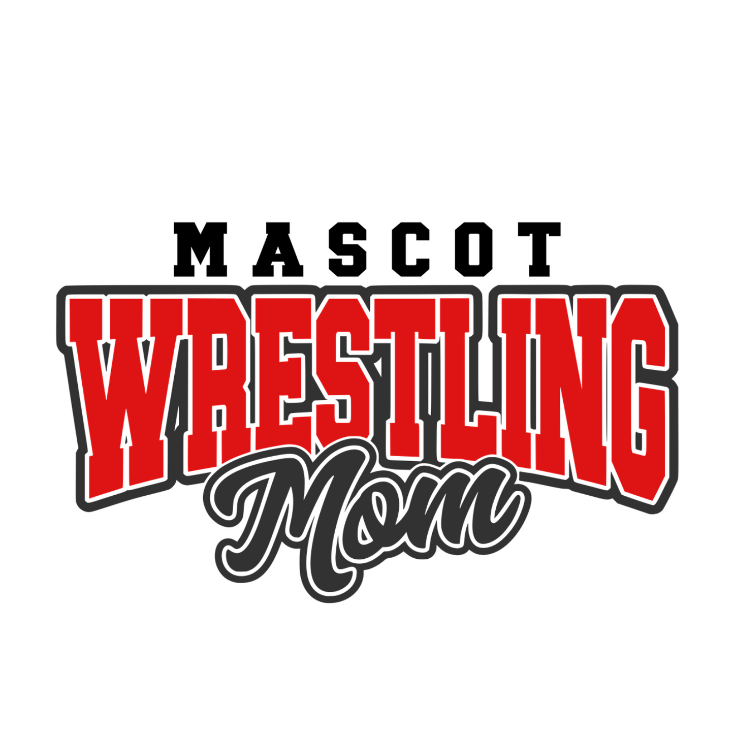 Custom Mascot Wrestling Mom - Crewneck