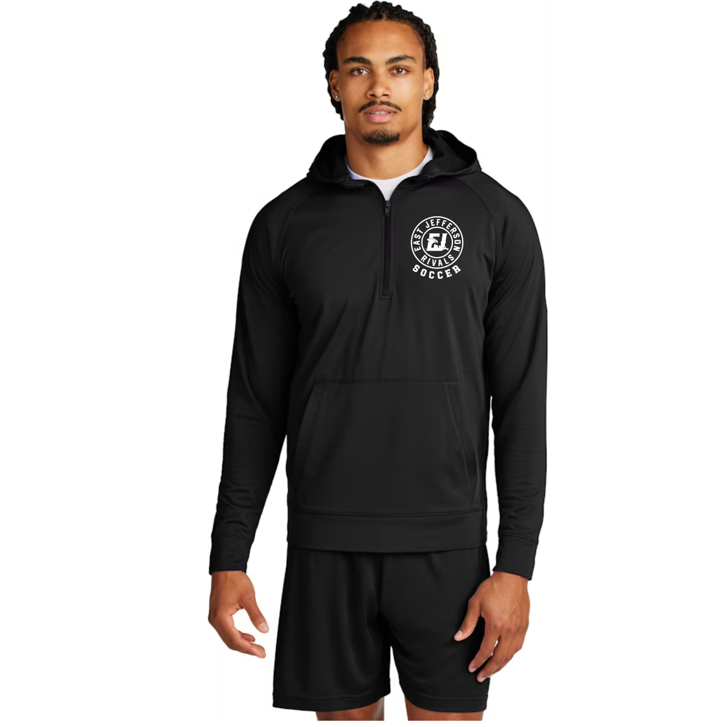 EJ Soccer - Sport-Wick Stretch 1/2-Zip Hoodie - Mens