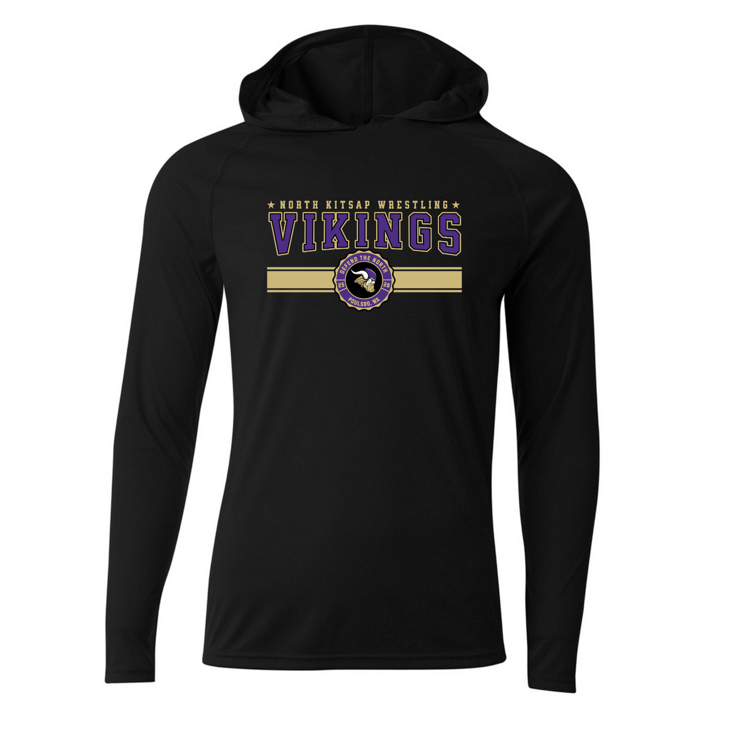 NEW - NK Wrestling 2025 - Performance Long Sleeve - Hooded