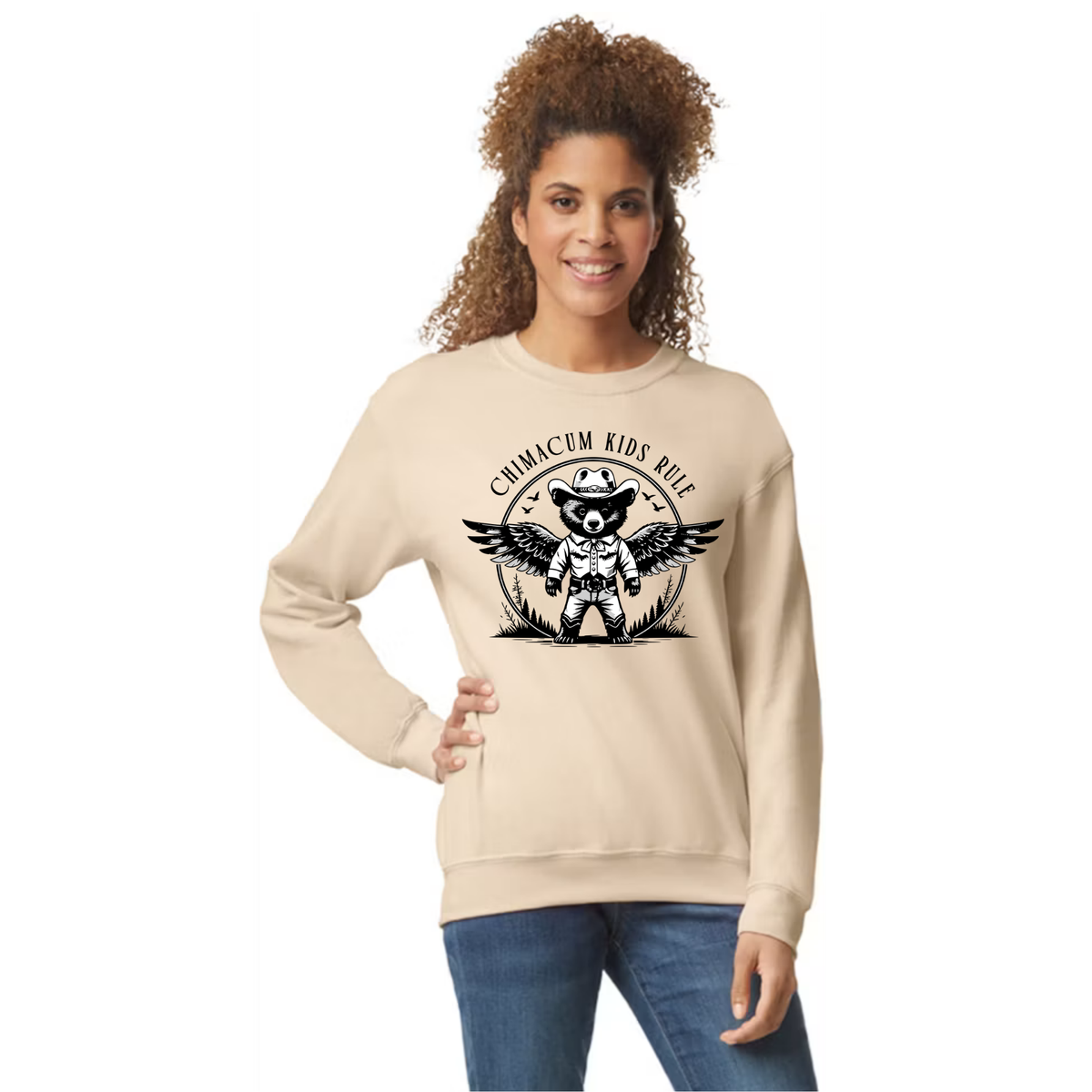 Chimacum Kids Rule - Adult Unisex Crewneck