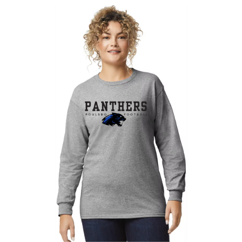Panthers Football Cotton Long Sleeve - Unisex