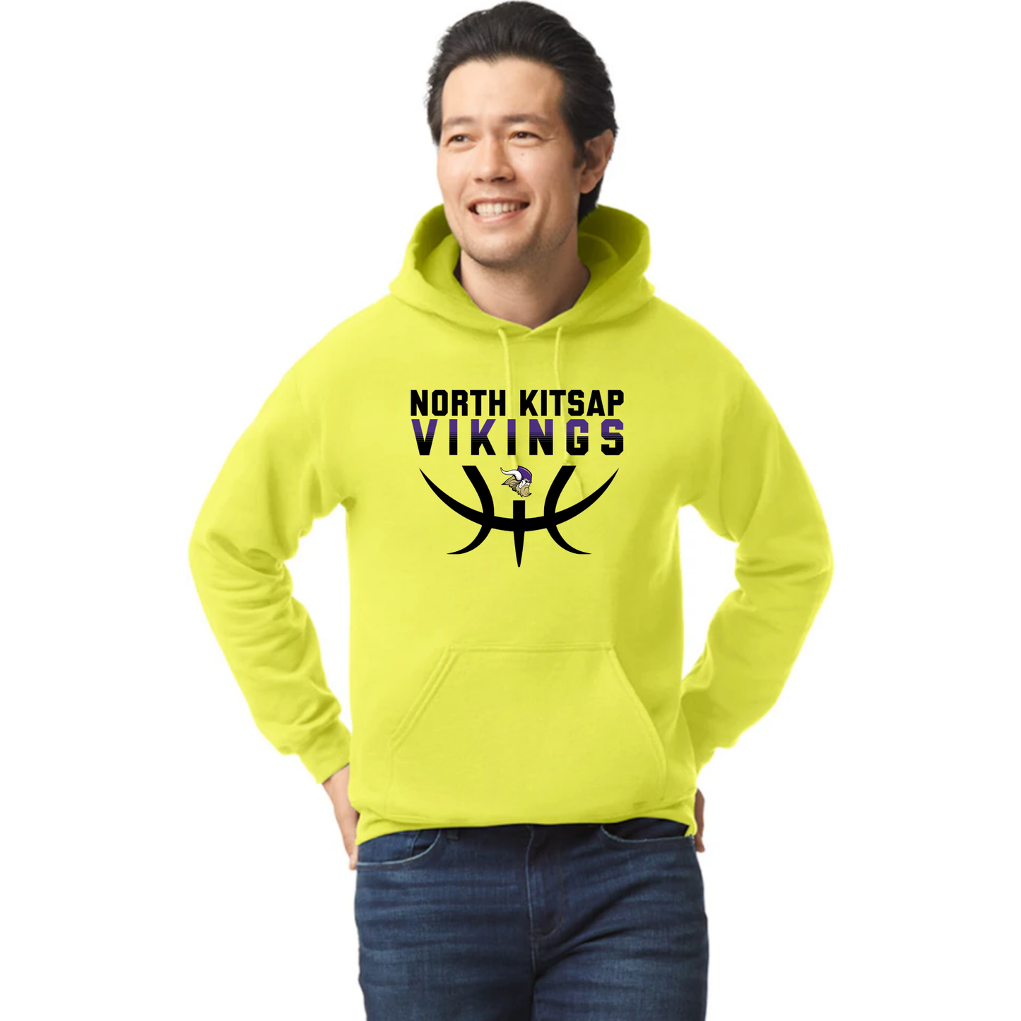 NK Basketball Stack Logo - Hoodie