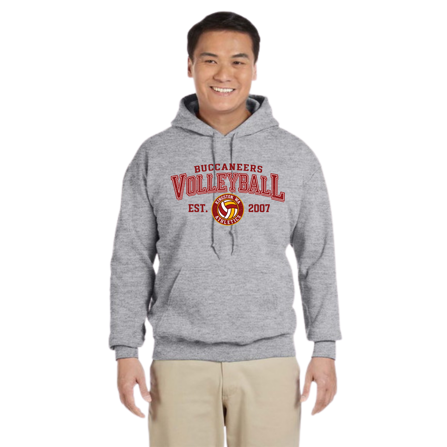 Buccaneer Volleyball - Cotton Hoodie