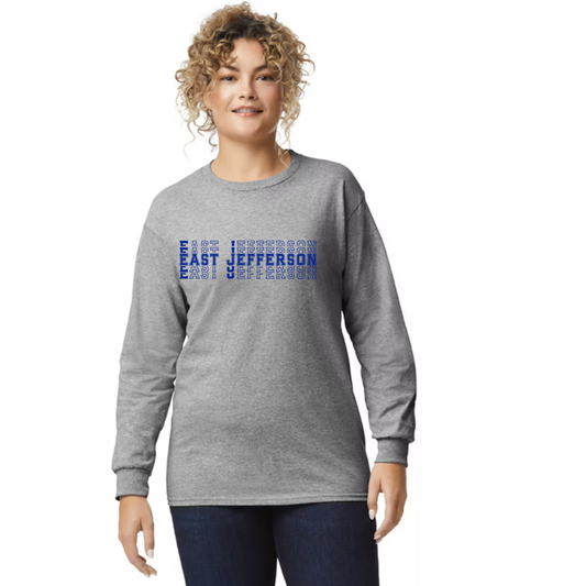 EJLL Cotton Long Sleeve - Stack Logo- unisex