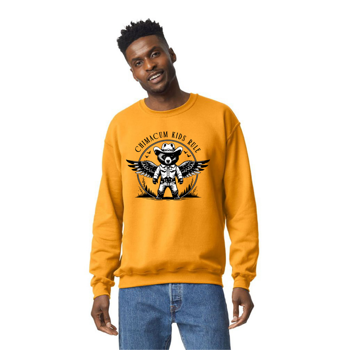 Chimacum Kids Rule - Adult Unisex Crewneck