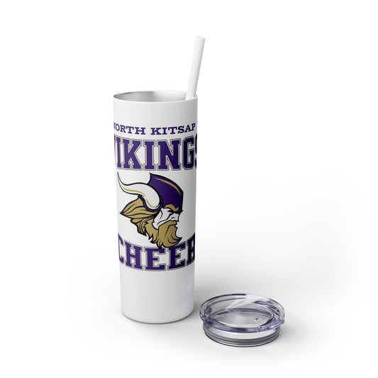 NK Cheer Skinny Tumbler with Straw, 20oz