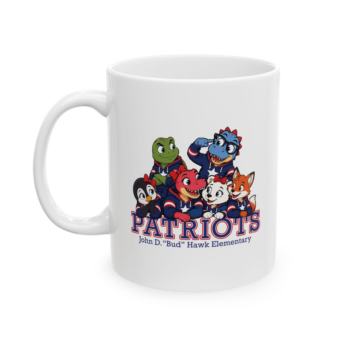 Hawk Elementary Patriots Buddy Ceramic Mug