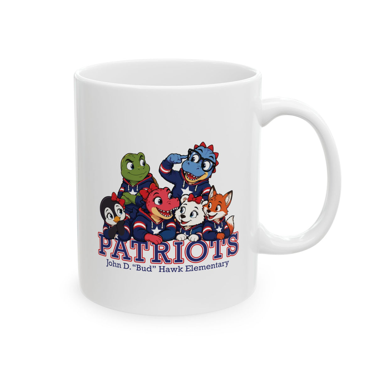 Hawk Elementary Patriots Buddy Ceramic Mug