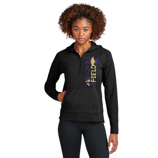 Vikings T&F  - Women's Sport-Wick Stretch 1/2-Zip Hoodie