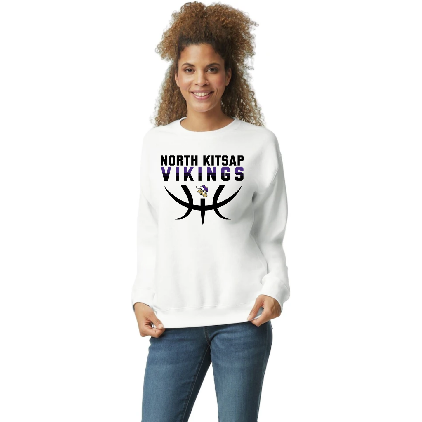 NK Basketball Stack logo Crewneck - unisex