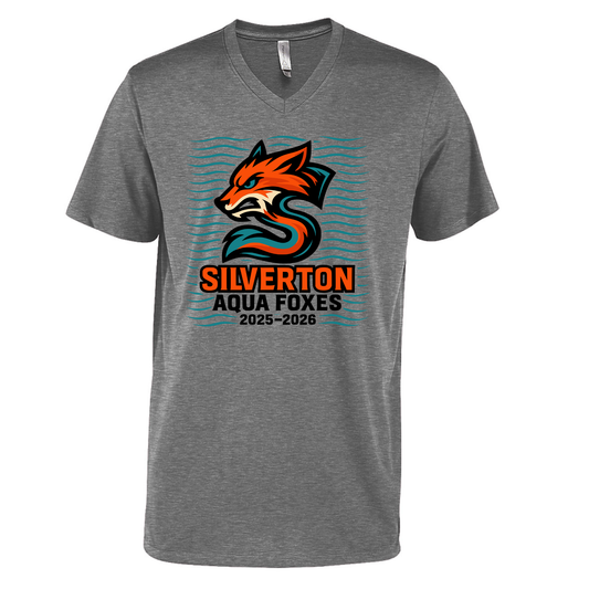 *NEW* Silverton Aqua Foxes T-shirt - Unisex V neck