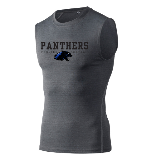 Panthers Football  - Sleeveless Compression Tank