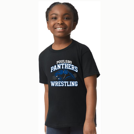 Panthers Wrestling - Cotton Tshirt - Youth