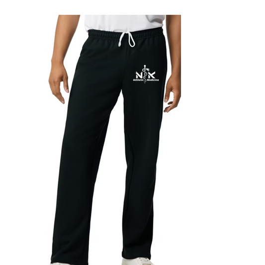 Ath Med sweats - open bottom