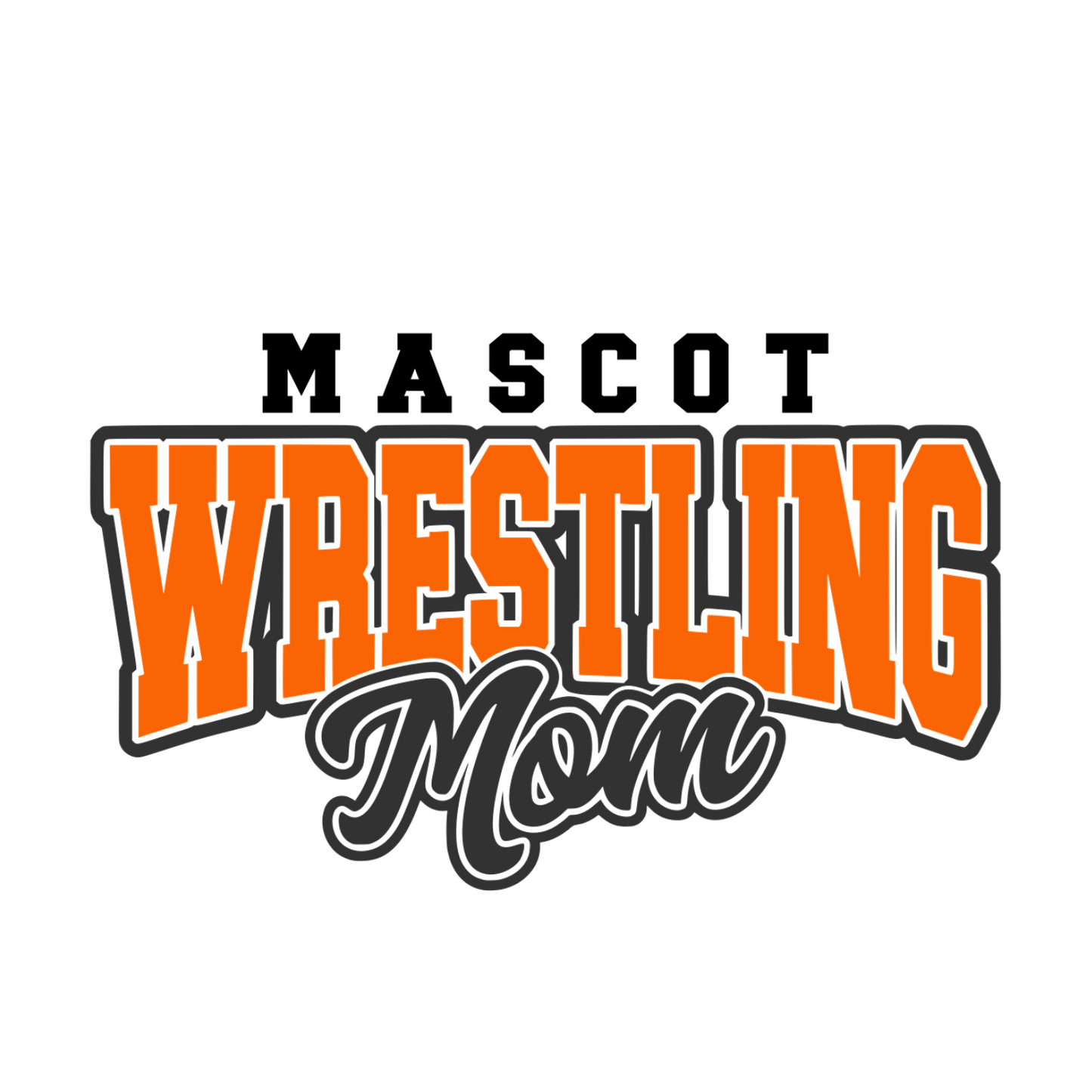 Custom Mascot Wrestling Mom - Crewneck