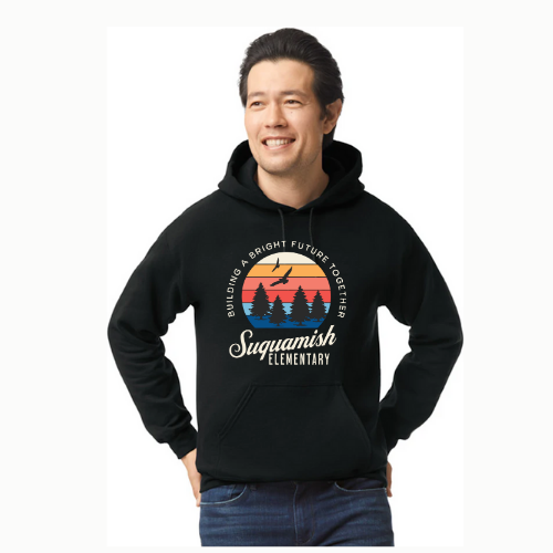 Suquamish - Heavy Cotton Hoodie - Sunshine Logo
