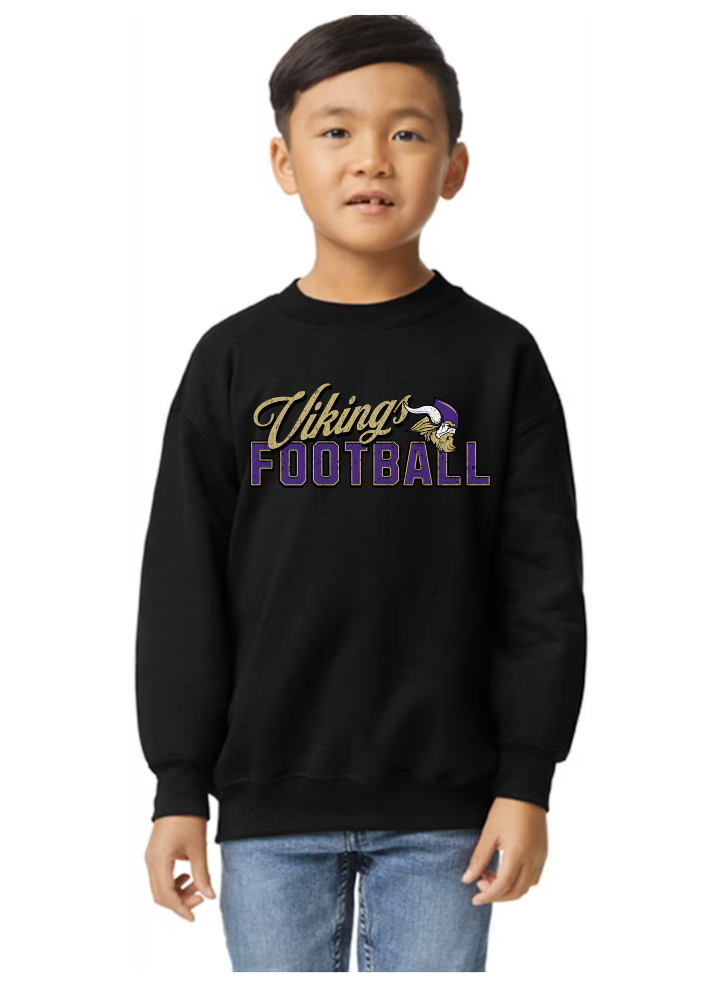 *NEW* Vintage Vikings crewneck - Youth