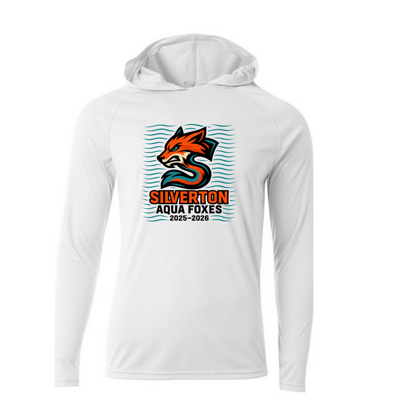 *NEW* Silverton Aqua Foxes Performance Long Sleeve - Hooded
