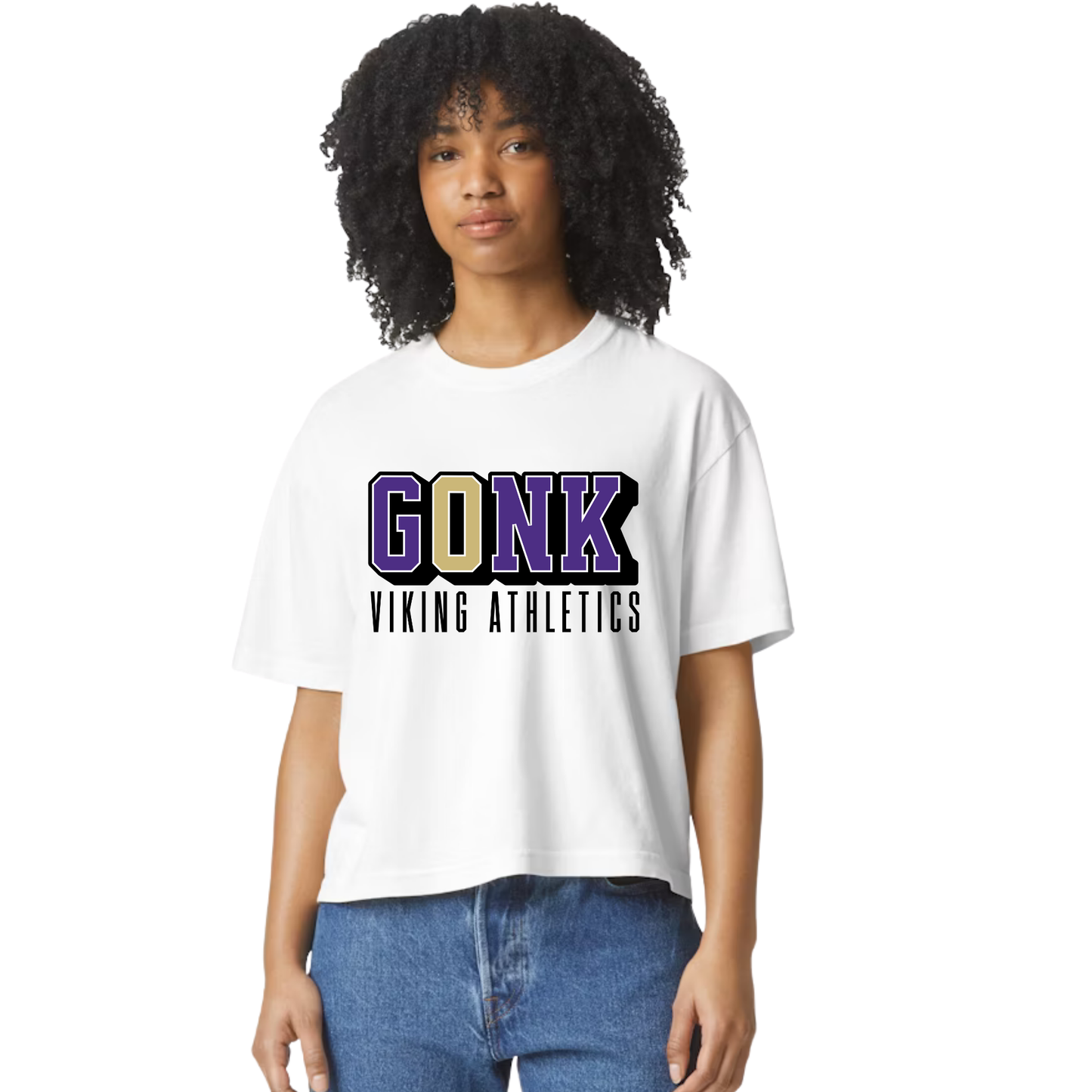 GoNK Athletics Boxy/Crop Tshirt - Womens