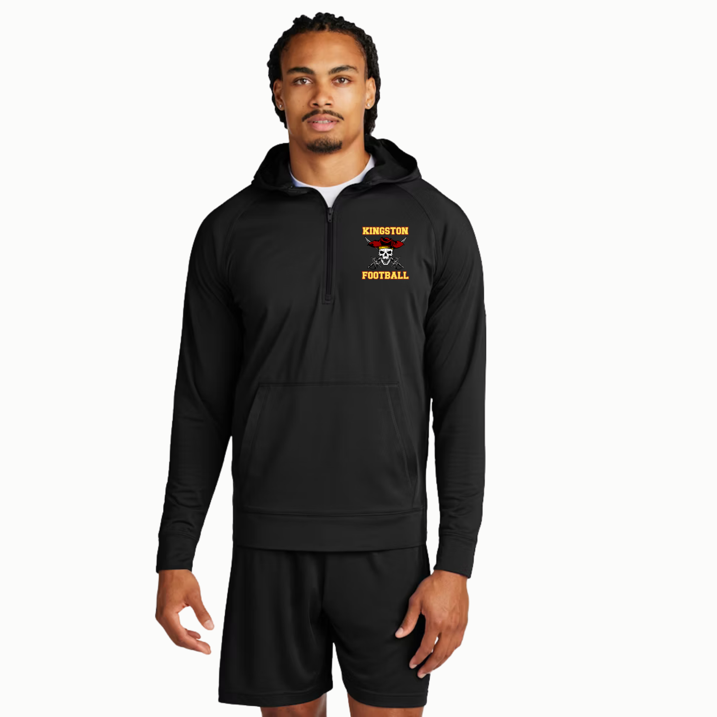 Kingston Football - Sport-Wick Stretch 1/2-Zip Hoodie - Mens