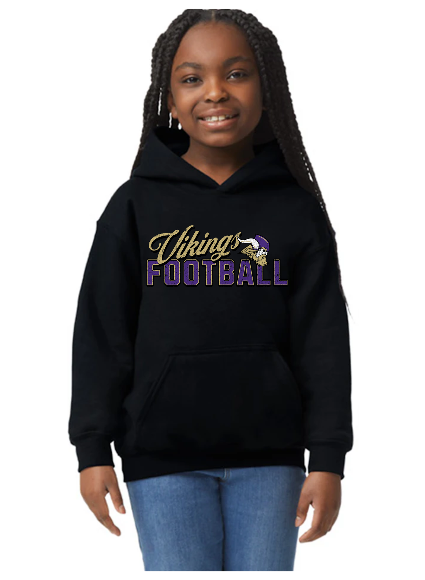 Vintage Vikings Football hoodie - Youth