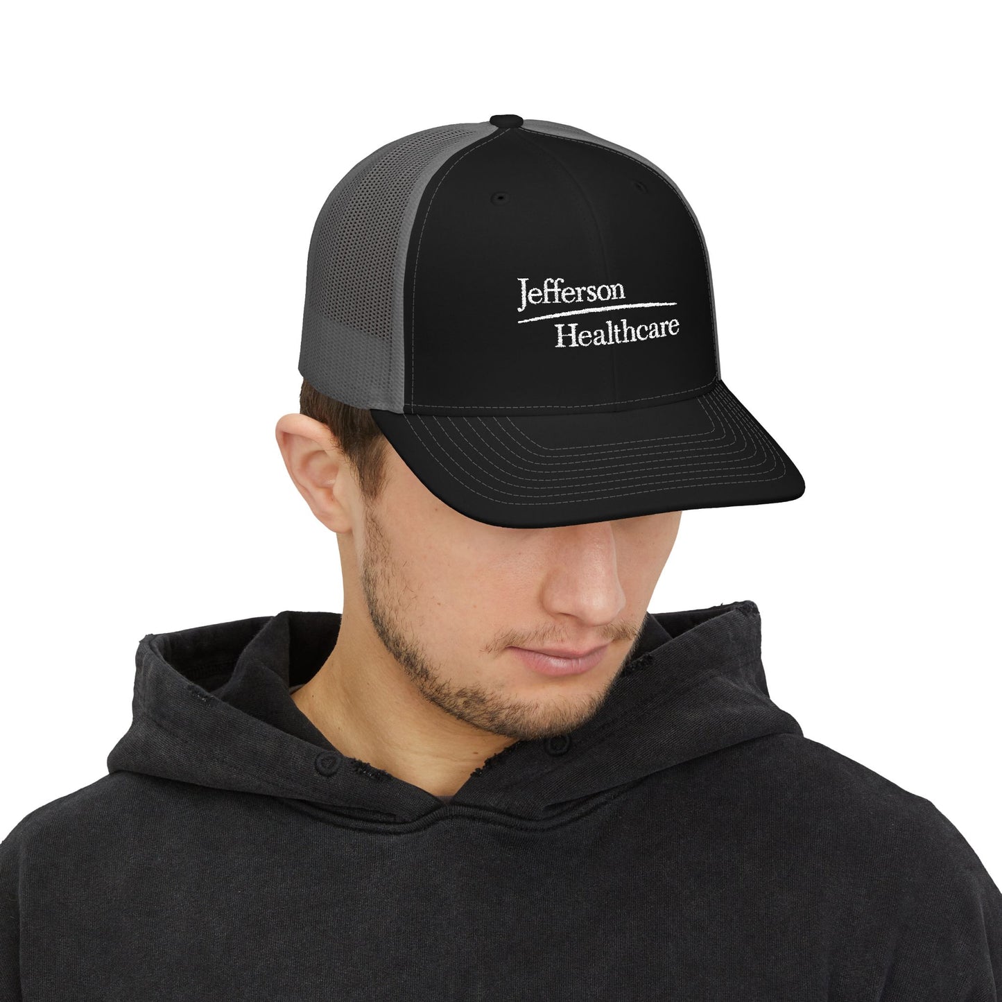 Embroidered Snapback Trucker Cap