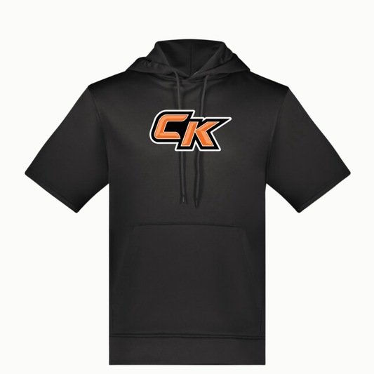 CK Logo Fleece Short Sleeve Hoodie
