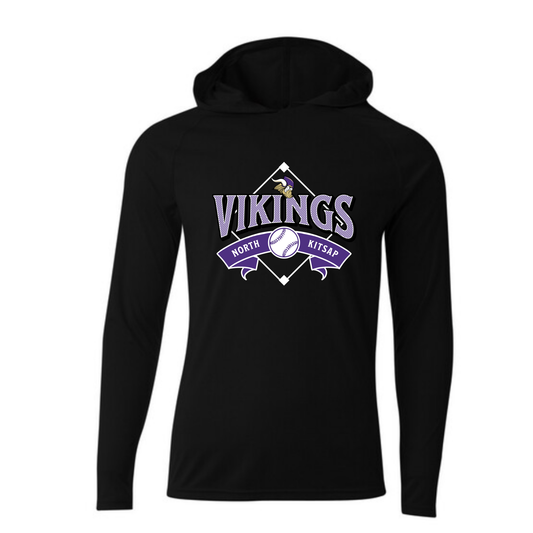 NK Viking Baseball - Diamond logo - Hooded Long sleeve