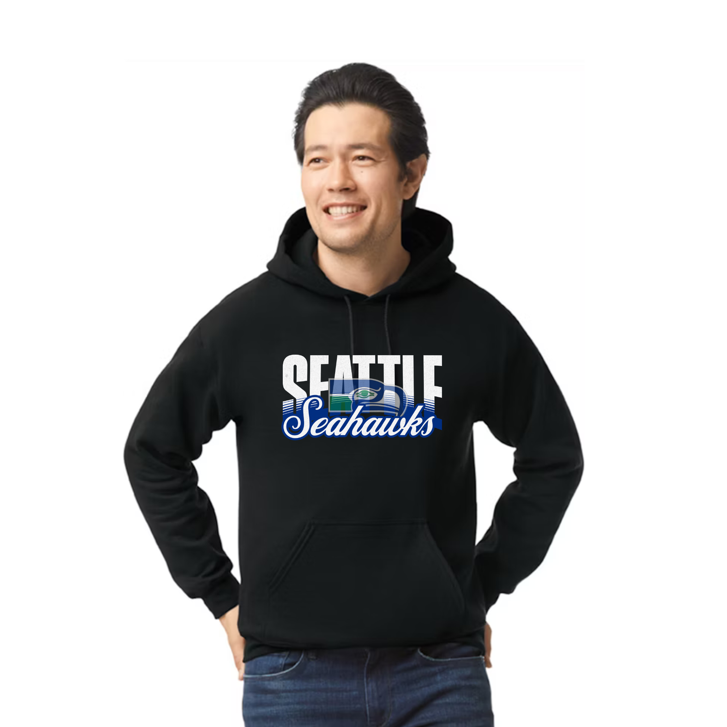 Retro Hawks - White - Unisex Hoodie