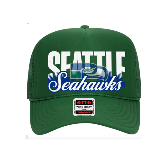 Retro Hawks Foam Hat - Green