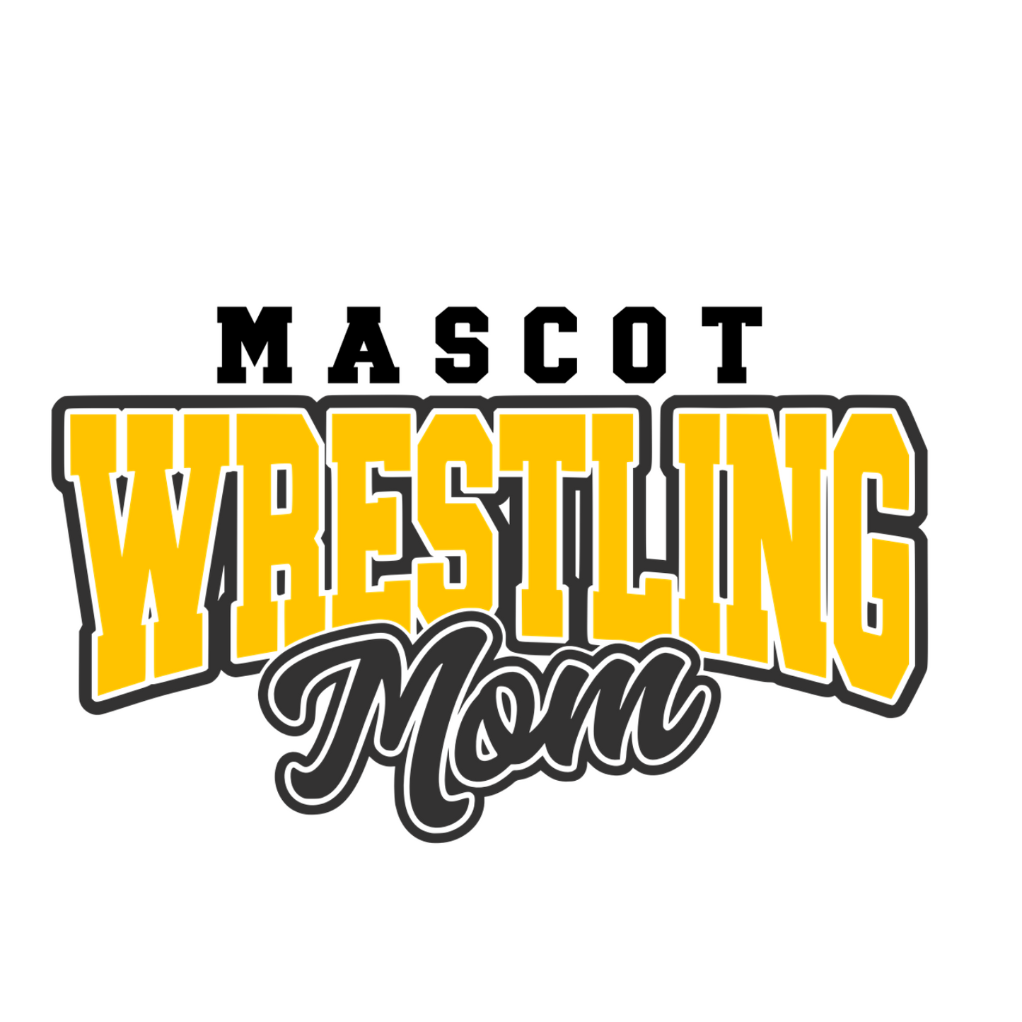 Custom Mascot Wrestling Mom - Crewneck