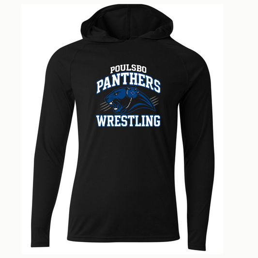 Panthers Wrestling- Performance Long Sleeve - Hooded