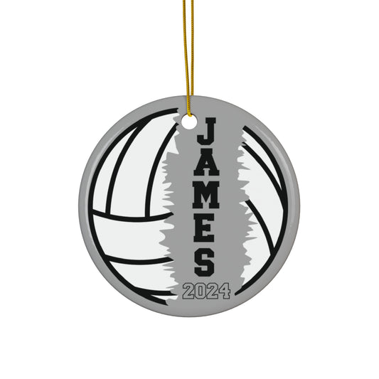 Custom Name Volleyball Ornament