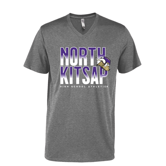North Kitsap Athletics Stack Logo Vneck - unisex
