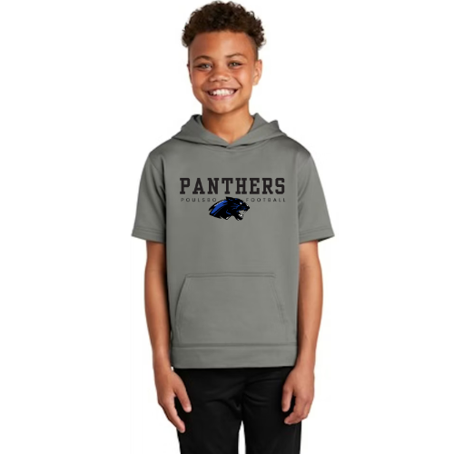 Panthers Football  - Fleece Short Sleeve Hoodie Adult & Youth