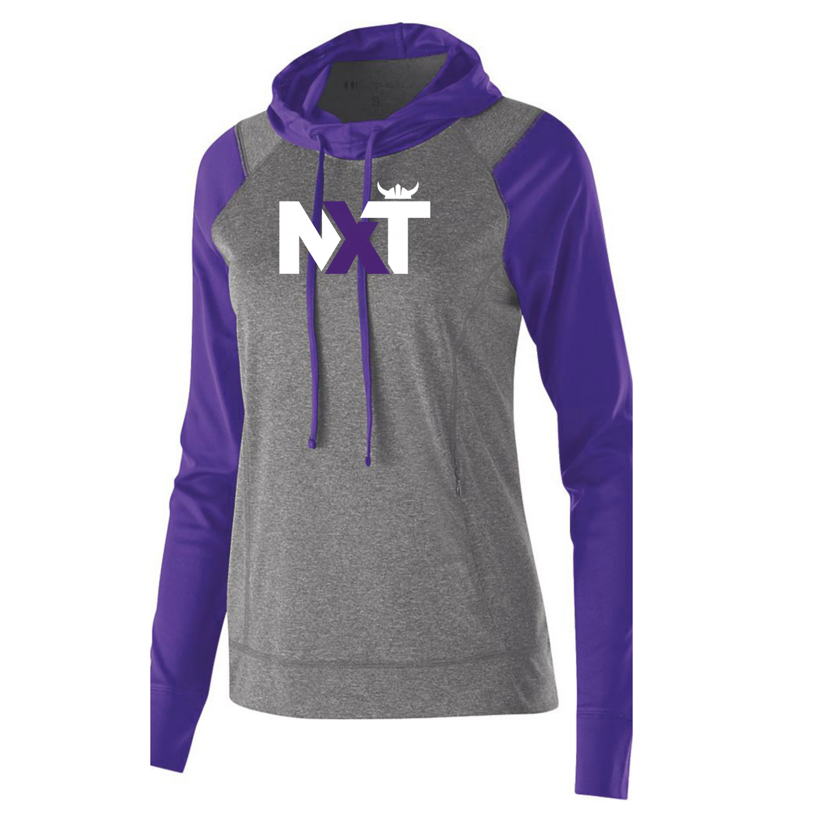 NXT Basketball - Womens Light Weight Heather Contrasting Hoodie