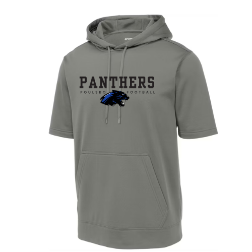 Panthers Football  - Fleece Short Sleeve Hoodie Adult & Youth