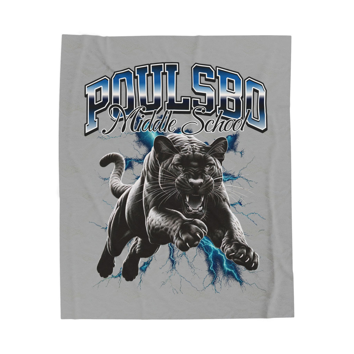 Poulsbo Middle School Plush Blanket