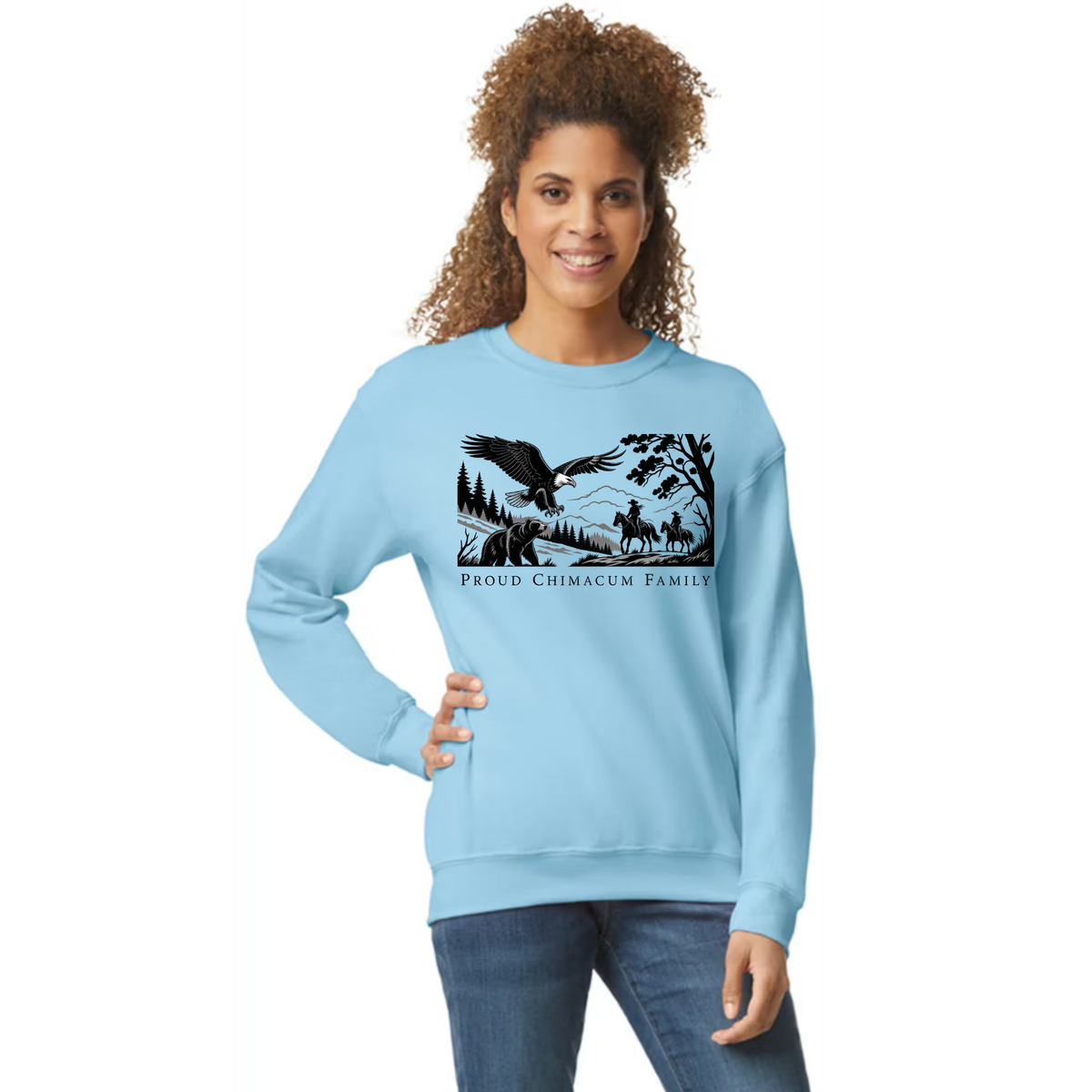 Proud Chimacum Family - Adult Unisex Crewneck