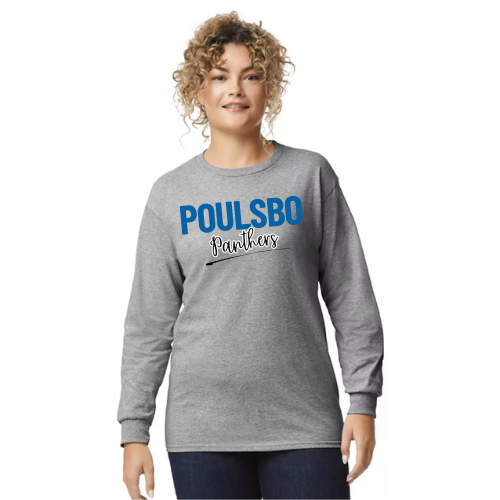 Poulsbo Panthers Cotton Long Sleeve - Unisex