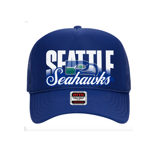 Retro Hawks Foam Hat - Royal