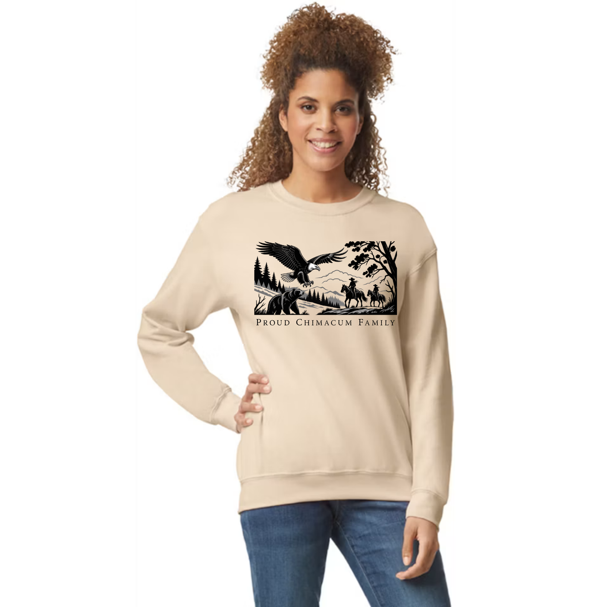 Proud Chimacum Family - Adult Unisex Crewneck