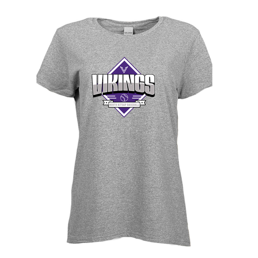 *NEW* NK Vikings Baseball Diamond logo - Womens Tshirt