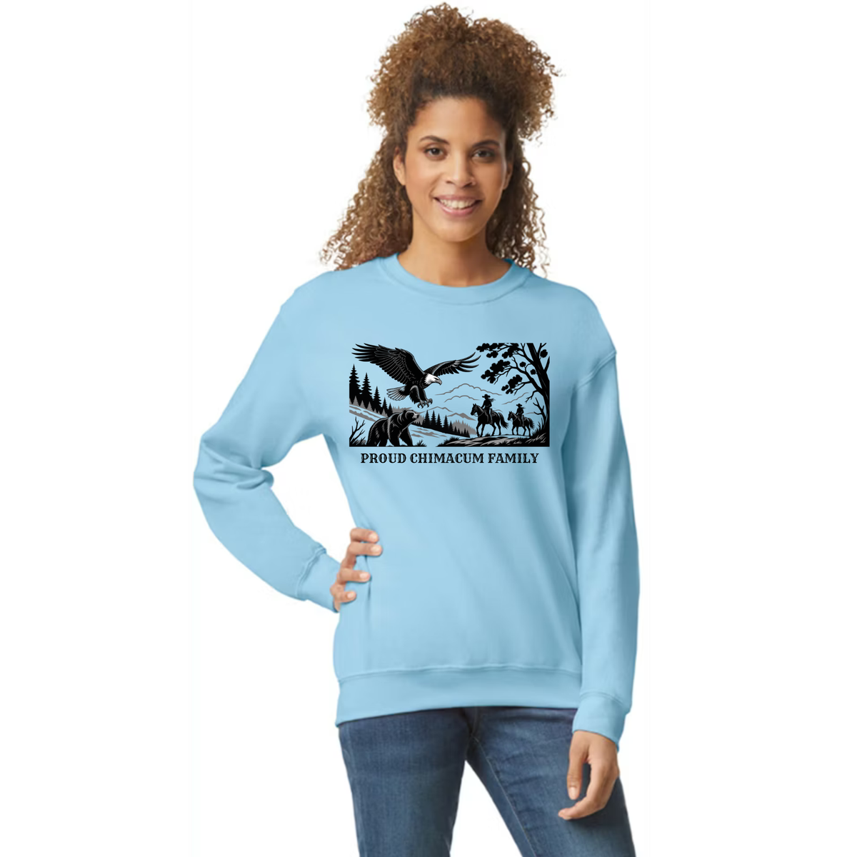 Proud Chimacum Family - Adult Unisex Crewneck