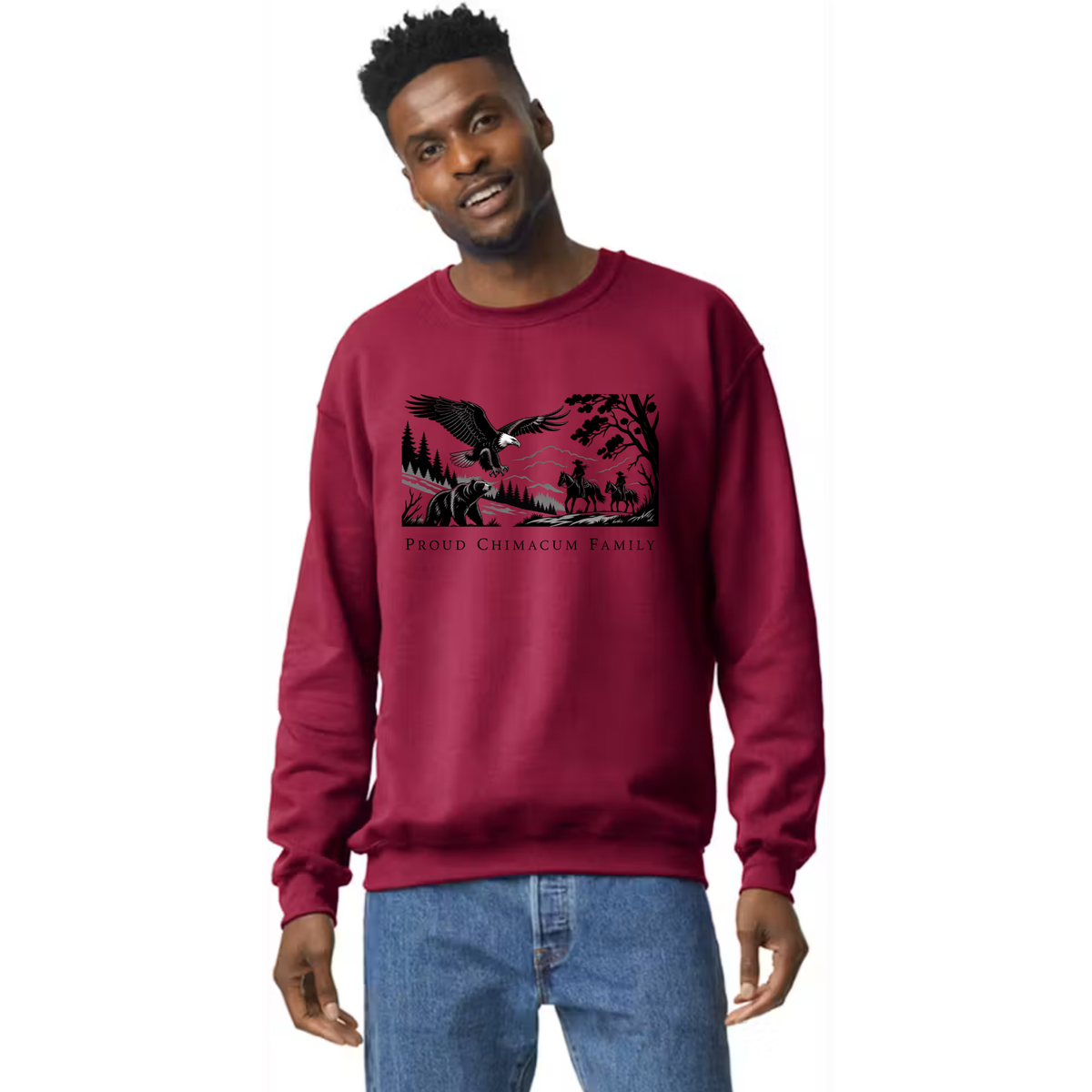 Proud Chimacum Family - Adult Unisex Crewneck