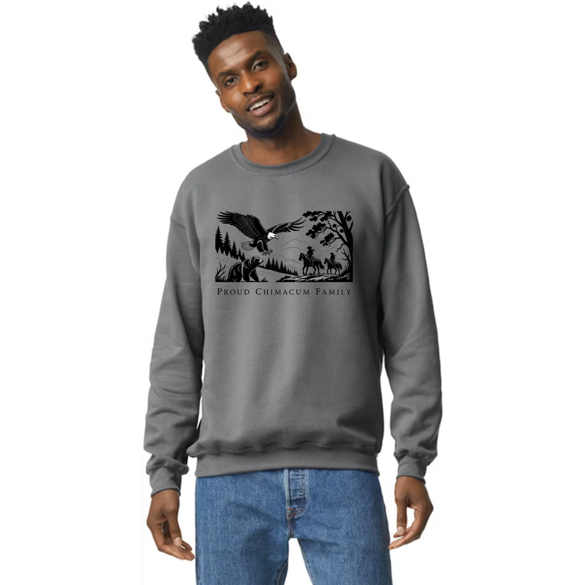 Proud Chimacum Family - Adult Unisex Crewneck