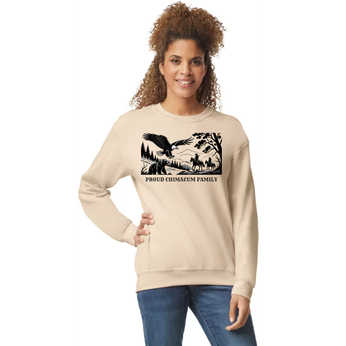 Proud Chimacum Family - Adult Unisex Crewneck