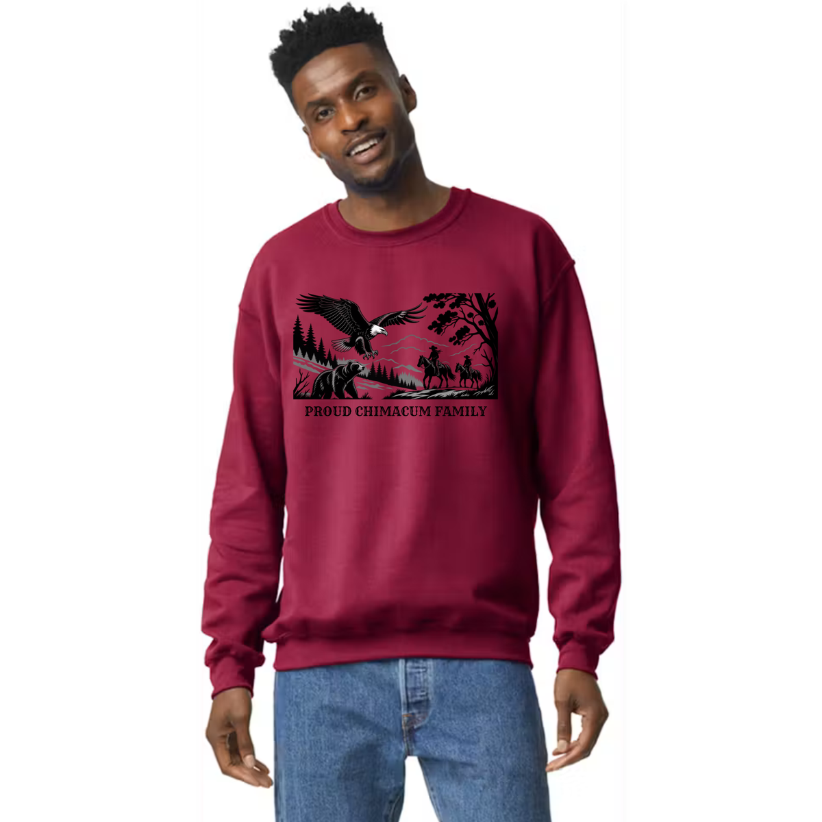 Proud Chimacum Family - Adult Unisex Crewneck