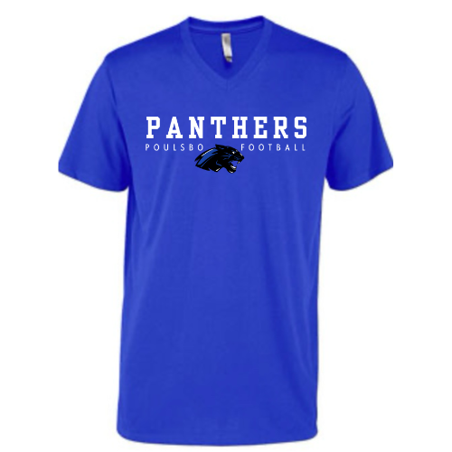 Panther Football T-shirt - Unisex V neck